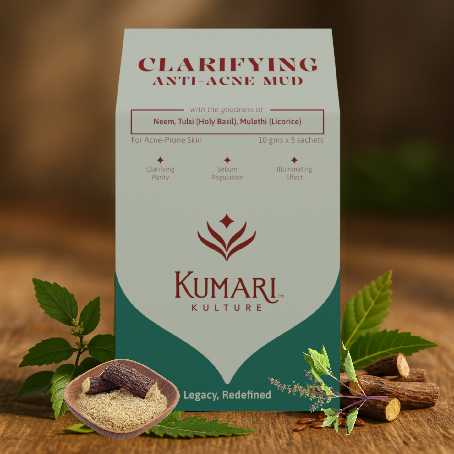 Clarifying Anti-Acne Mud Face Pack