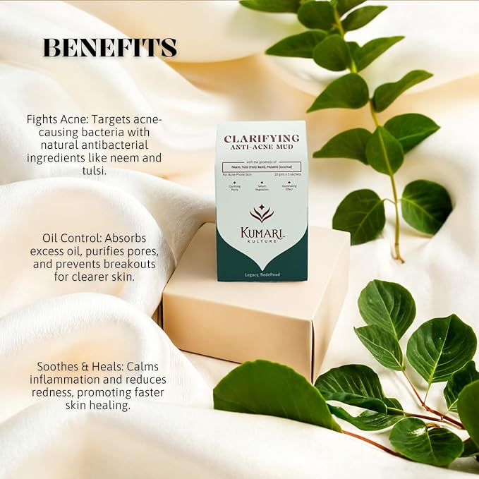 Purifying Glow Mud & Clarifying Anti-Acne Mud Face Pack Combo