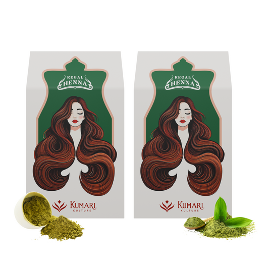 Regal Herbal Mehendi/Henna Powder | Mix and apply | 80g  (Brown, Pack of 2)