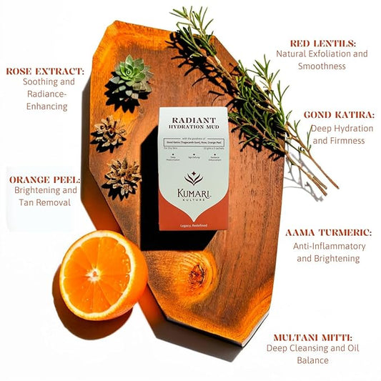 Radiant Hydration Mud & Clarifying Anti-Acne Mud Face Pack Combo